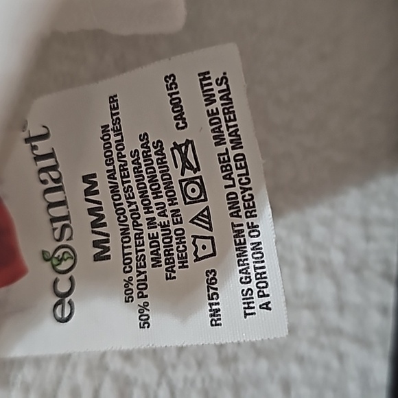 Hanes White Sweater Hoodie Athletic Style size medium - Picture 7 of 7